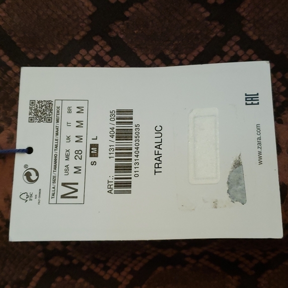 Zara Trafaluc Snakeskin Print Tshirt Dress - Picture 4 of 10